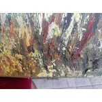 Средна картина масло на платно Испания, стара - 3795